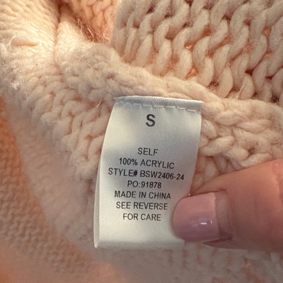 Altar'd State Pink Cardigan with Floral Accents - Picture 5 of 7